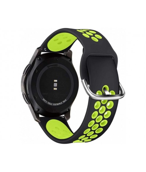 Curea Ceas Tech Compatibila Cu Samsung Galaxy Watch 3 - 45mm Negru/verde